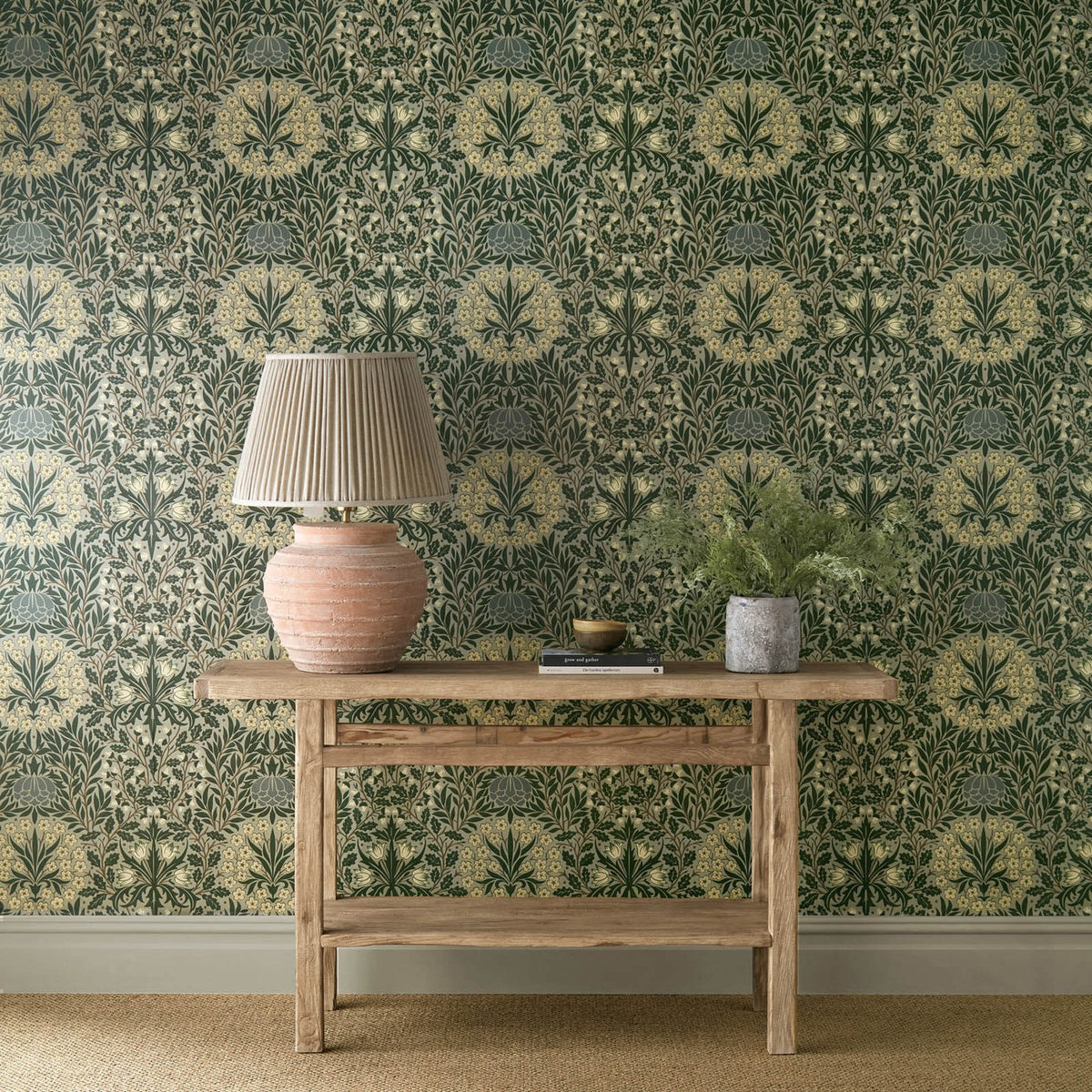 Daisy & Oak in Sage/Forest by Morris & Co.