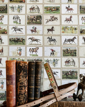 Load image into Gallery viewer, ENGLISH EQUESTRIAN STAMPS WALLPAPER