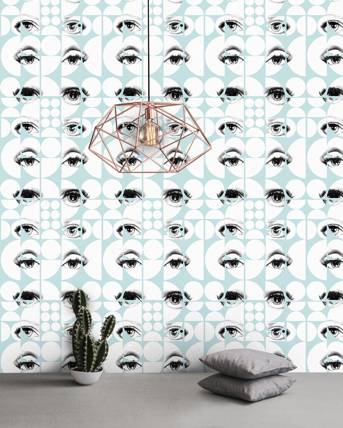 EYES AND CIRCLES WALLPAPER