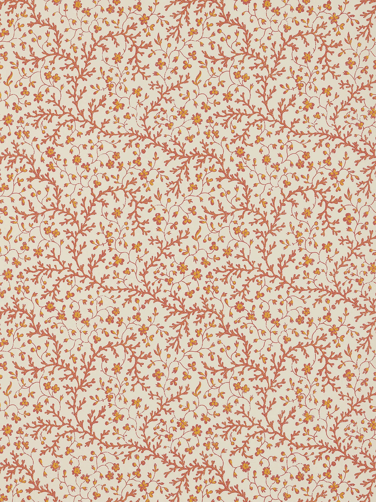 Fleurs de corail wallpaper in Creme