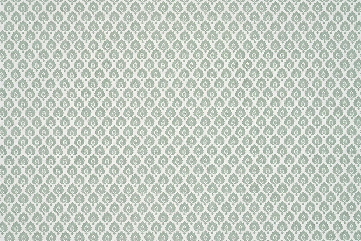 Pineapple leaf Wallpaper - Celadon pattern detail