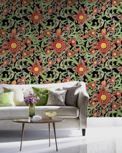 Load image into Gallery viewer, FLORAL PAINTING WALLPAPER