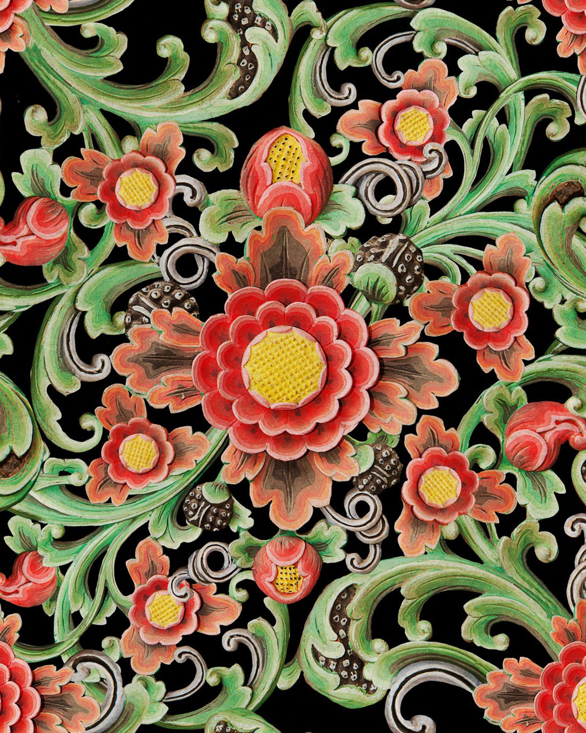 FLORAL PAINTING WALLPAPER
