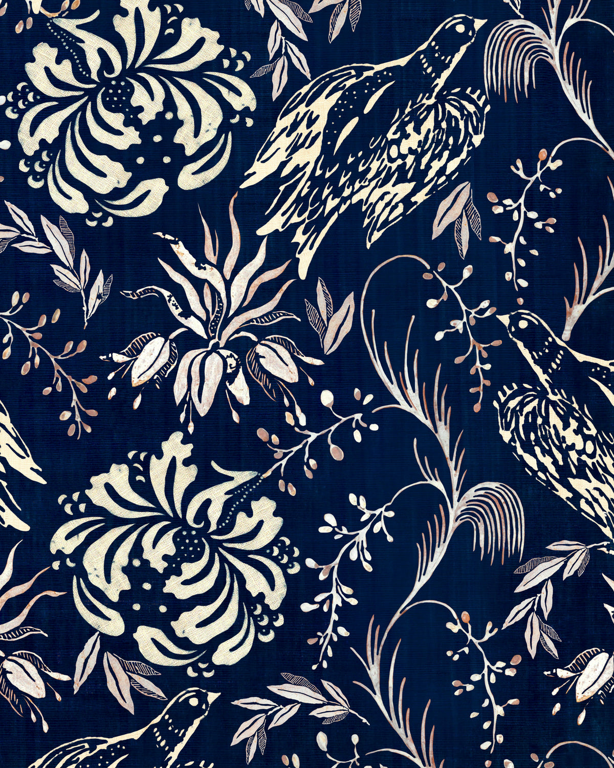 FOLK EMBROIDERY WALLPAPER