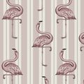 FLAMBOYANCE Wallpaper - Off White & Macaroon Pink
