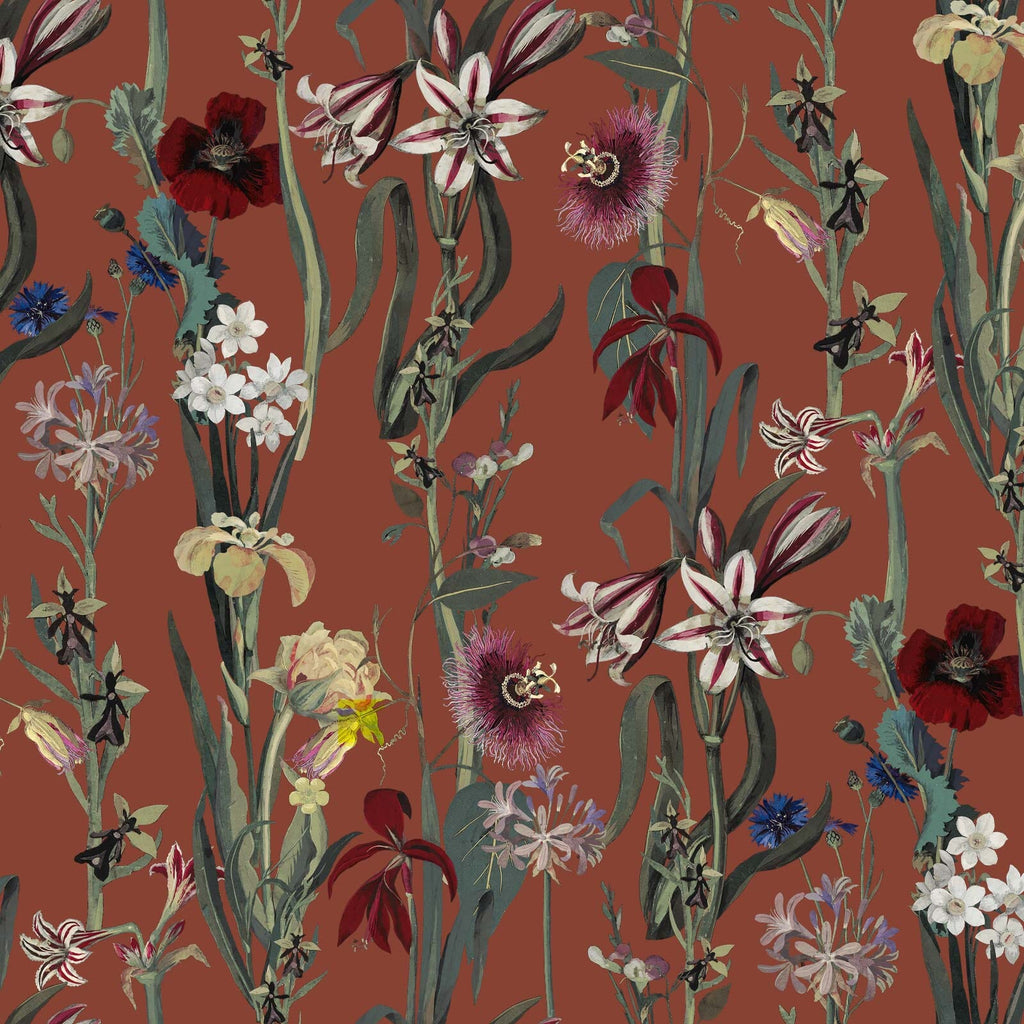 FLORA DELANICA Wallpaper - Clay