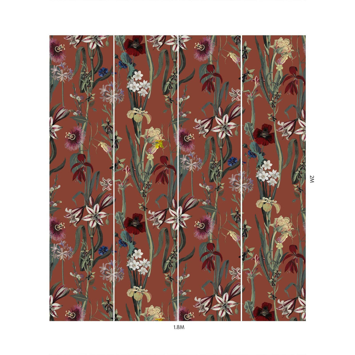 FLORA DELANICA Wallpaper - Clay