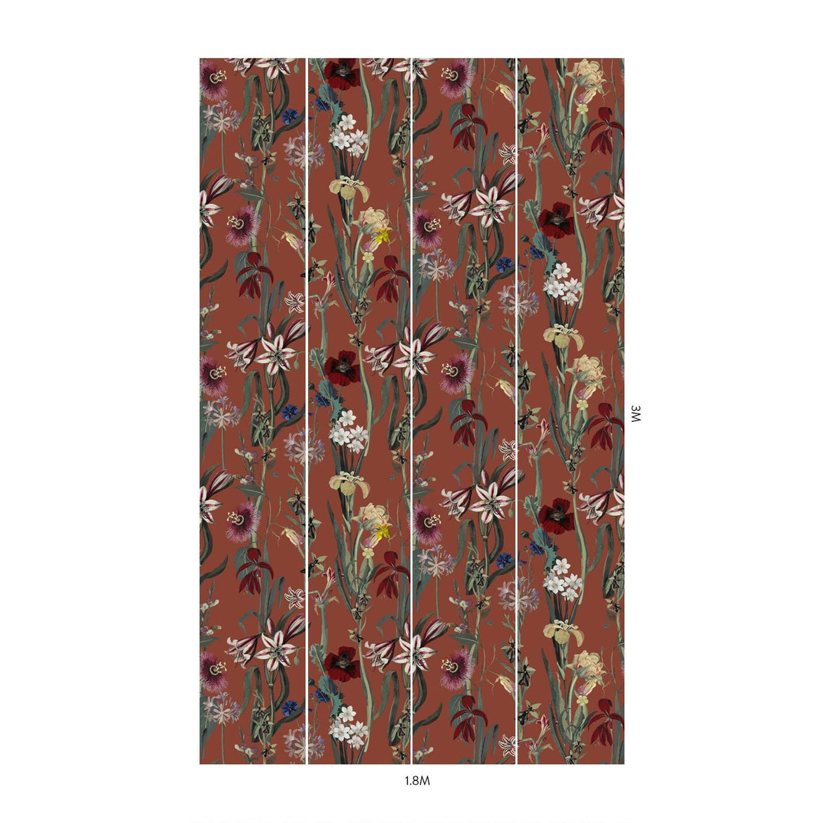 FLORA DELANICA Wallpaper - Clay