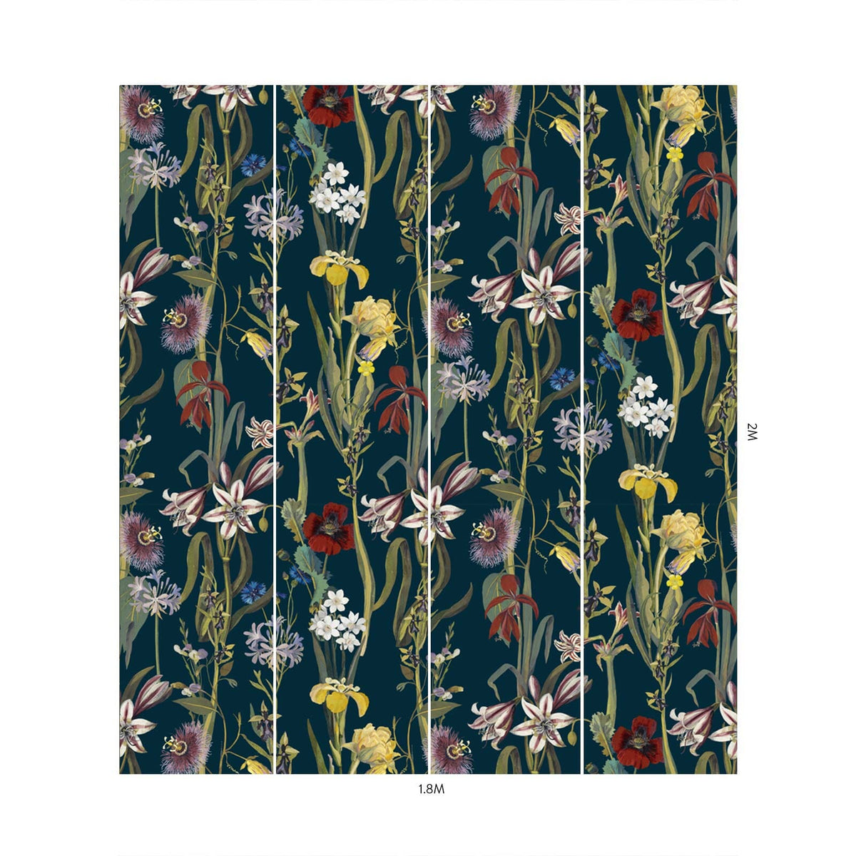 FLORA DELANICA Wallpaper - Midnight