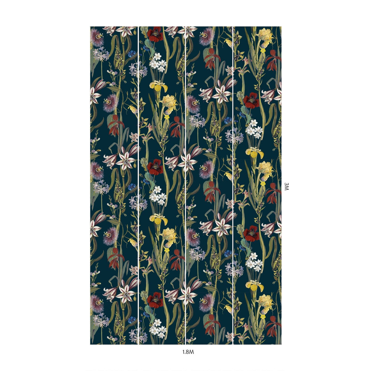 FLORA DELANICA Wallpaper - Midnight