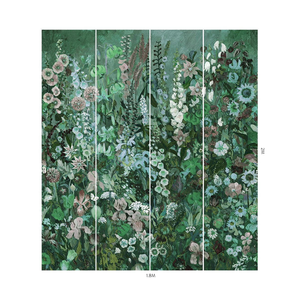 FLORIBUNDA MAGNA Wallpaper - Verde