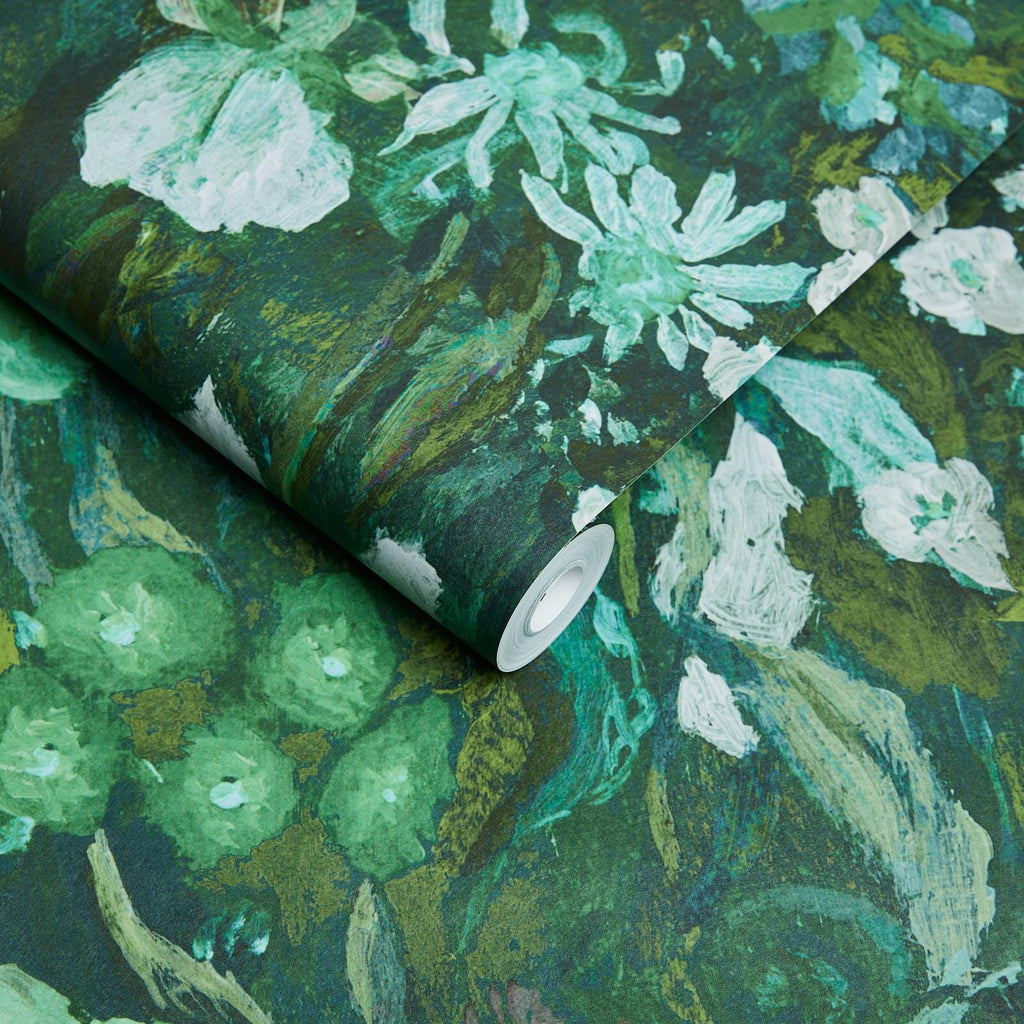 FLORIBUNDA MAGNA Wallpaper - Verde