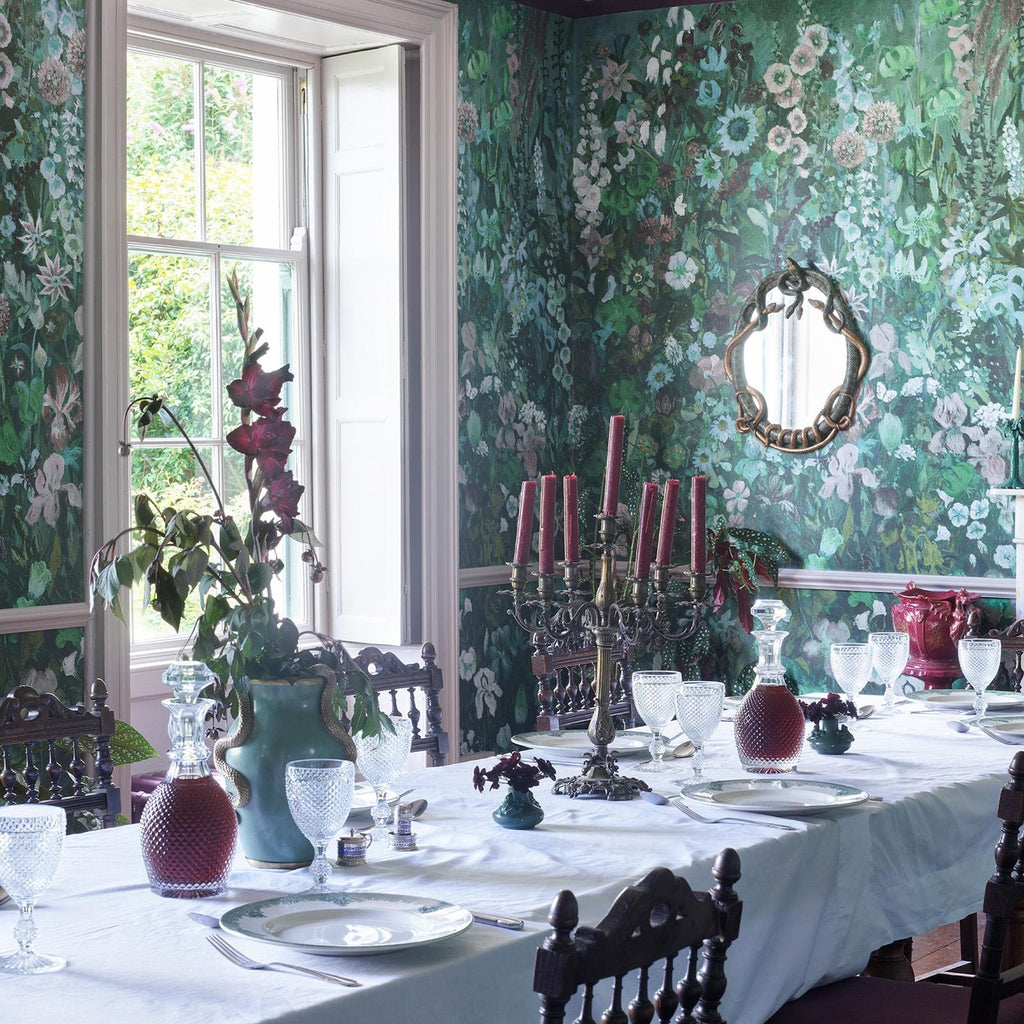 FLORIBUNDA MAGNA Wallpaper - Verde