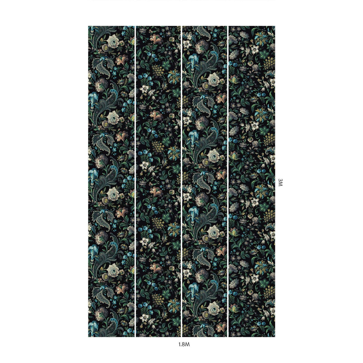 FLORIKA Wallpaper - Onyx