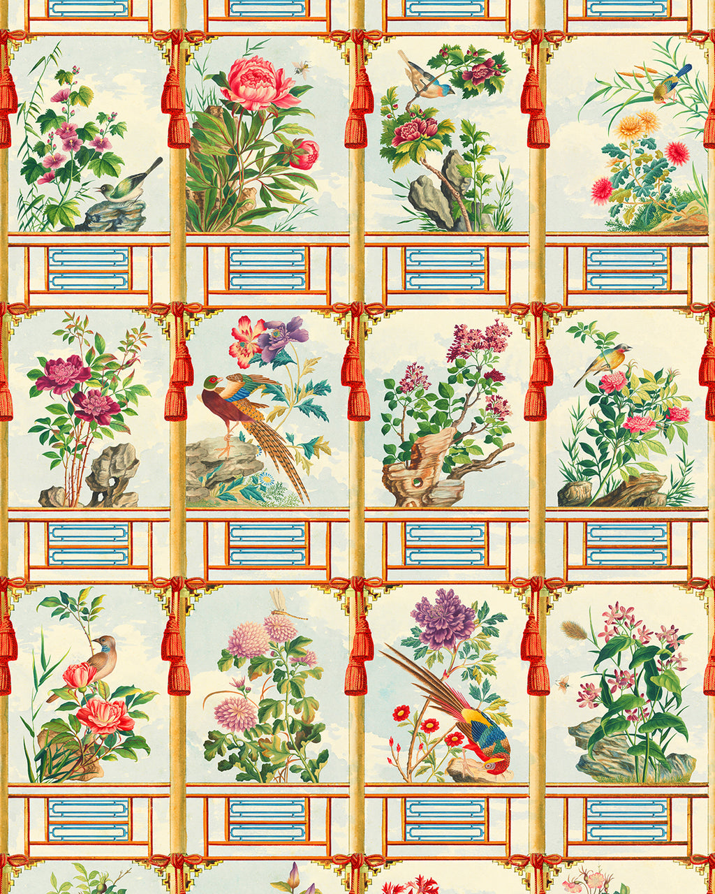 FLOWERING WALL WALLPAPER