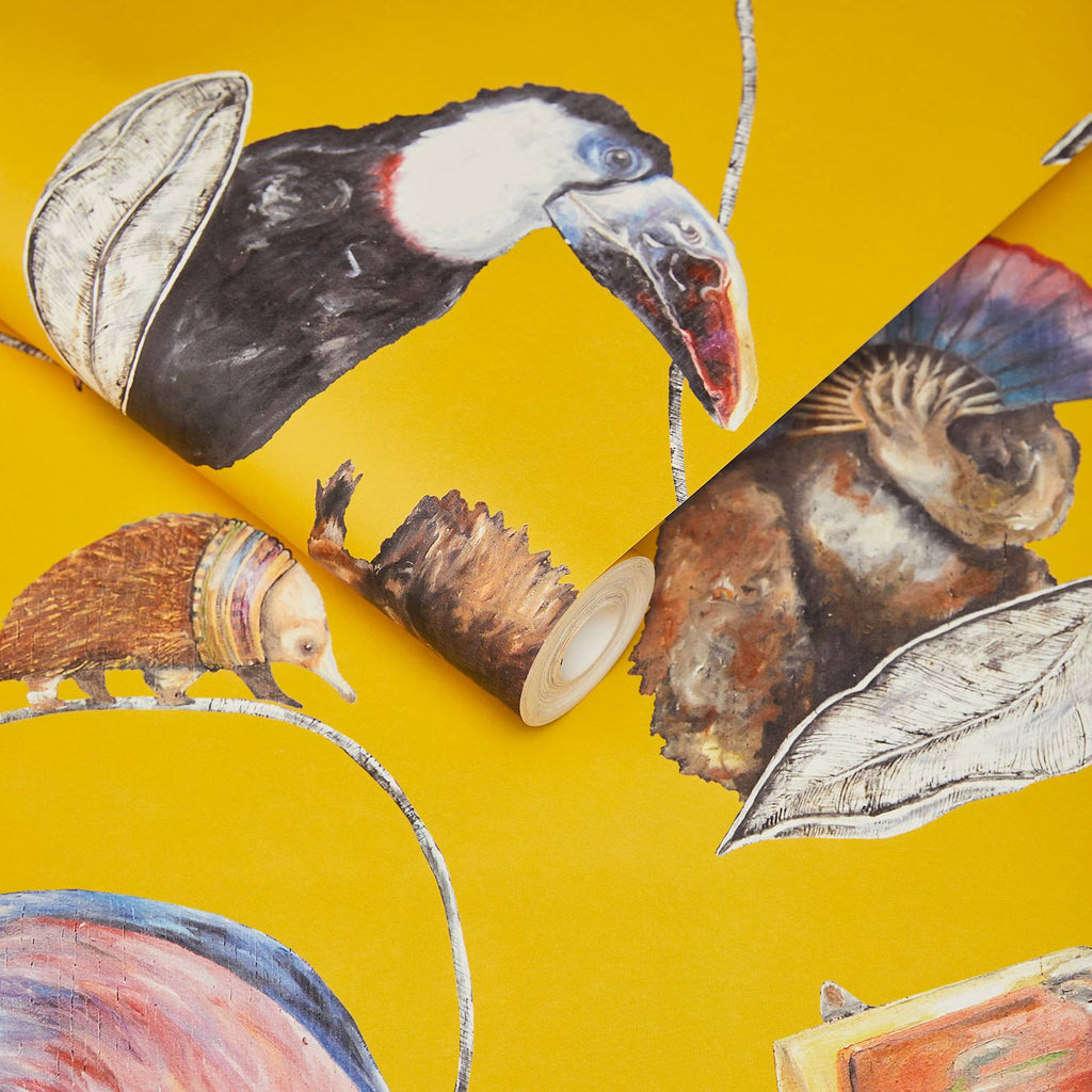 Hackney Empire Wallpaper - Ochre – Wallpaper Your World