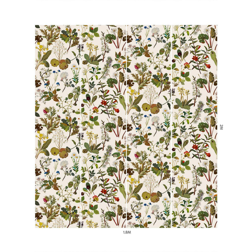 HERBARIUM Wallpaper - Ecru