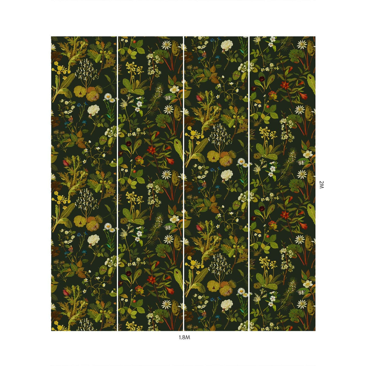 HERBARIUM Wallpaper - Forest Green-Spruce