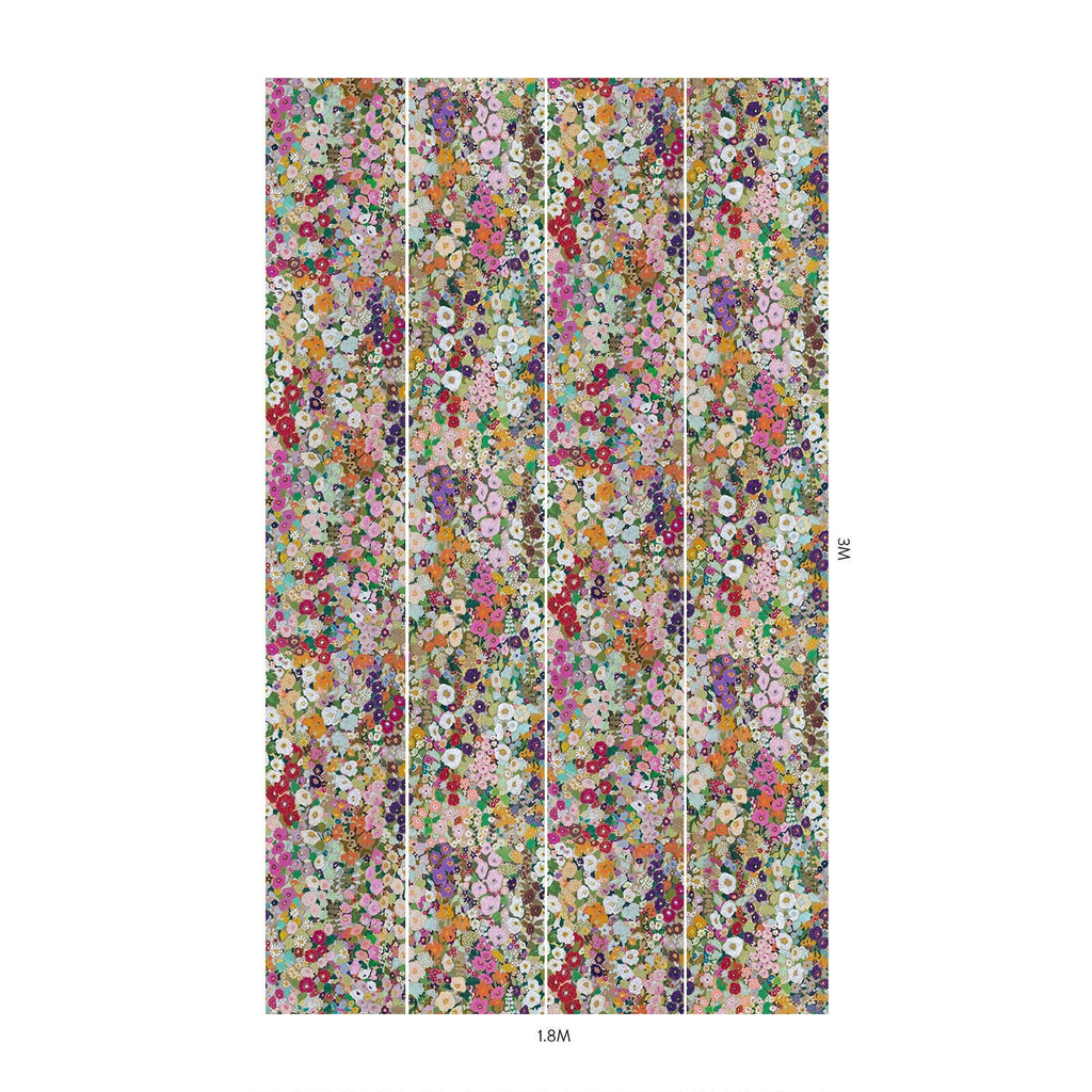 HOLLYHOCKS Wallpaper - Spring