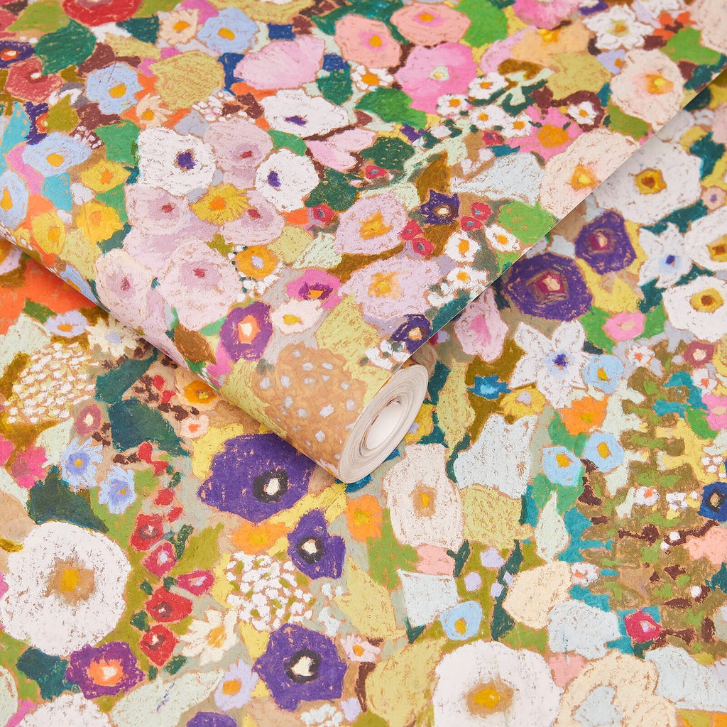HOLLYHOCKS Wallpaper - Spring