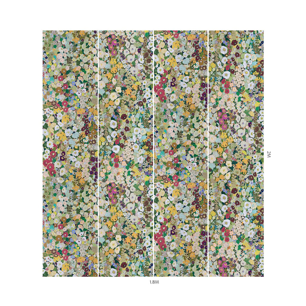 HOLLYHOCKS Wallpaper - Summer