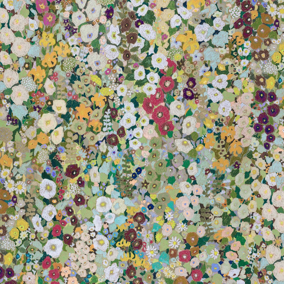 HOLLYHOCKS Wallpaper - Summer