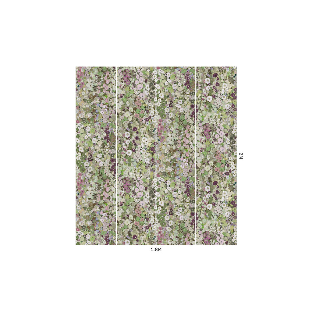 HOLLYHOCKS Wallpaper - Meadow