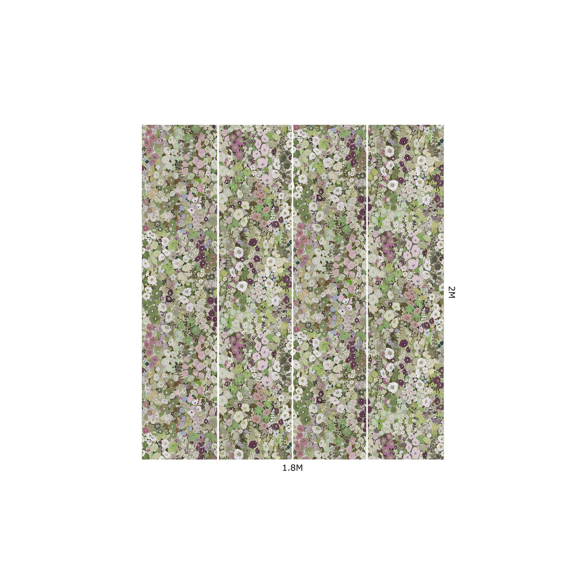 HOLLYHOCKS Wallpaper - Meadow