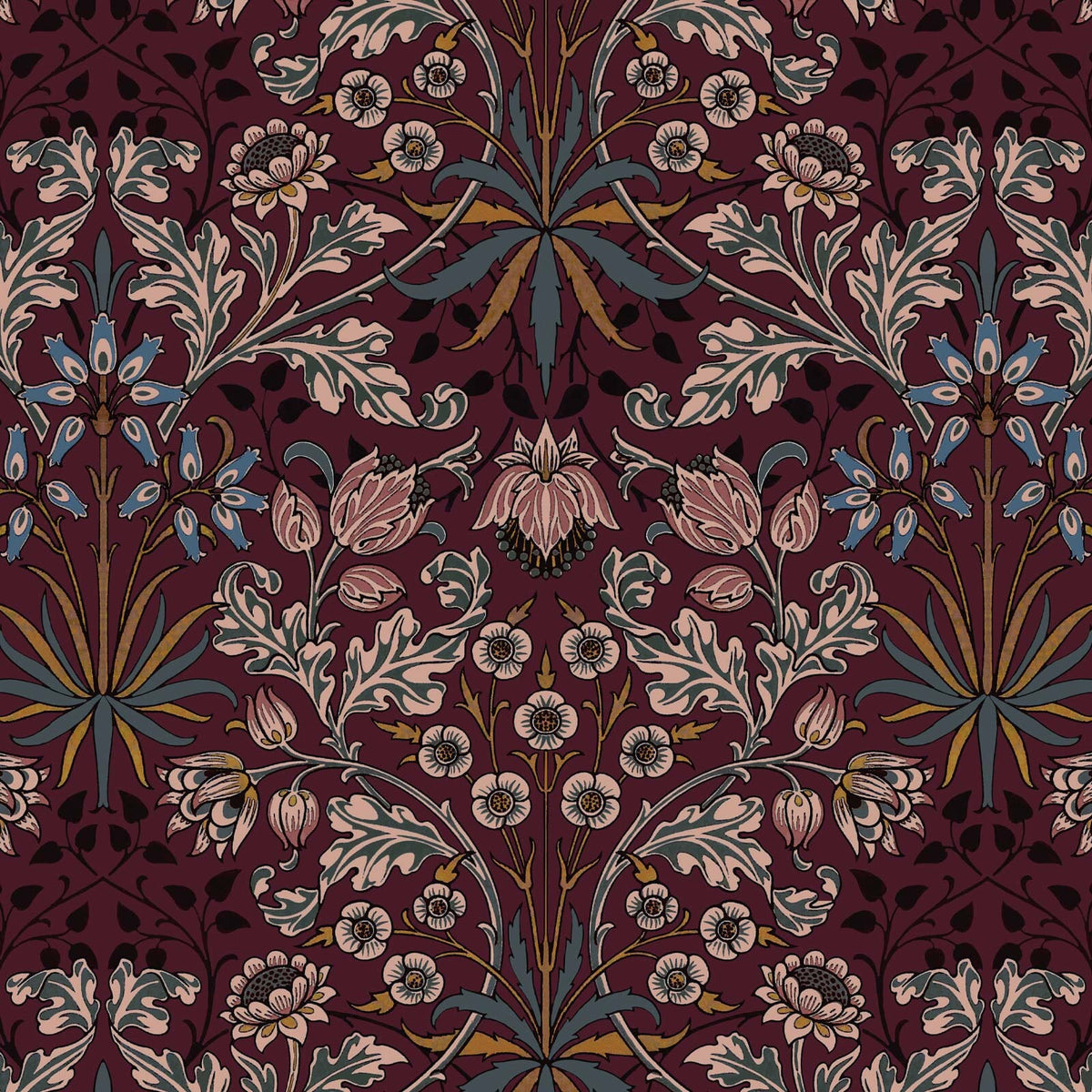 HYACINTH Wallpaper - Mulberry