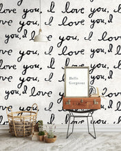 Load image into Gallery viewer, I LOVE YOU, I LOVE YOU WALLPAPER