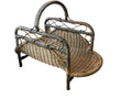 rattan magazine holder