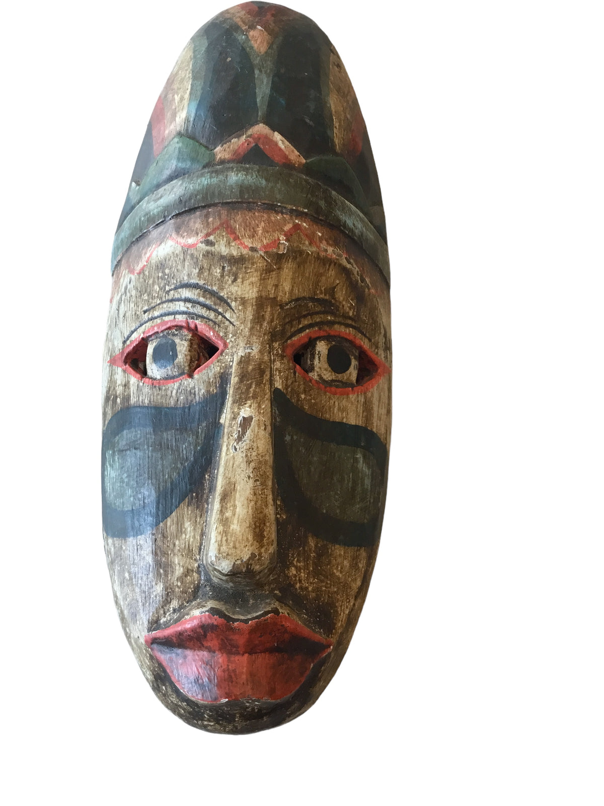 painted ghana mask wall decor