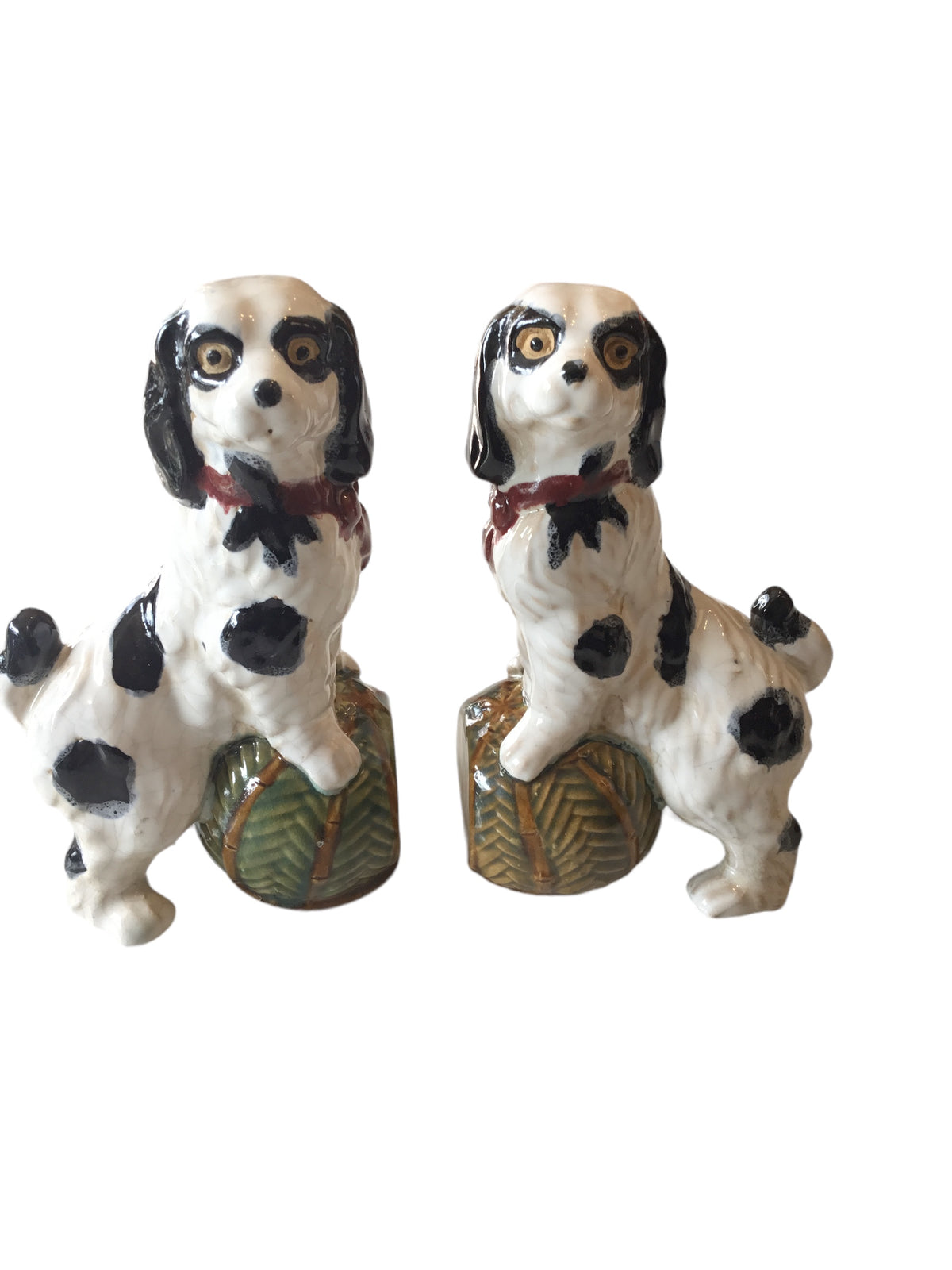 vintage staffordshire spannail bookholders