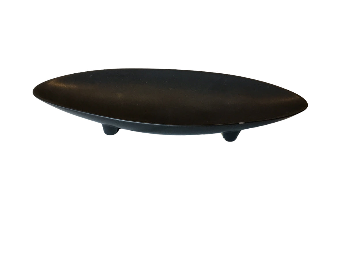 mid century matte black bowl