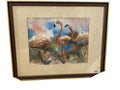 flock of flamingos art