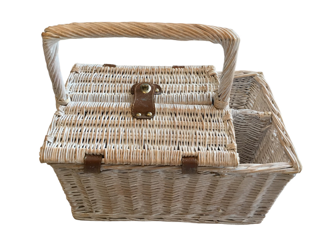 rattan picnic basket for 2
