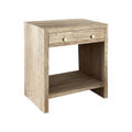 white oak side table