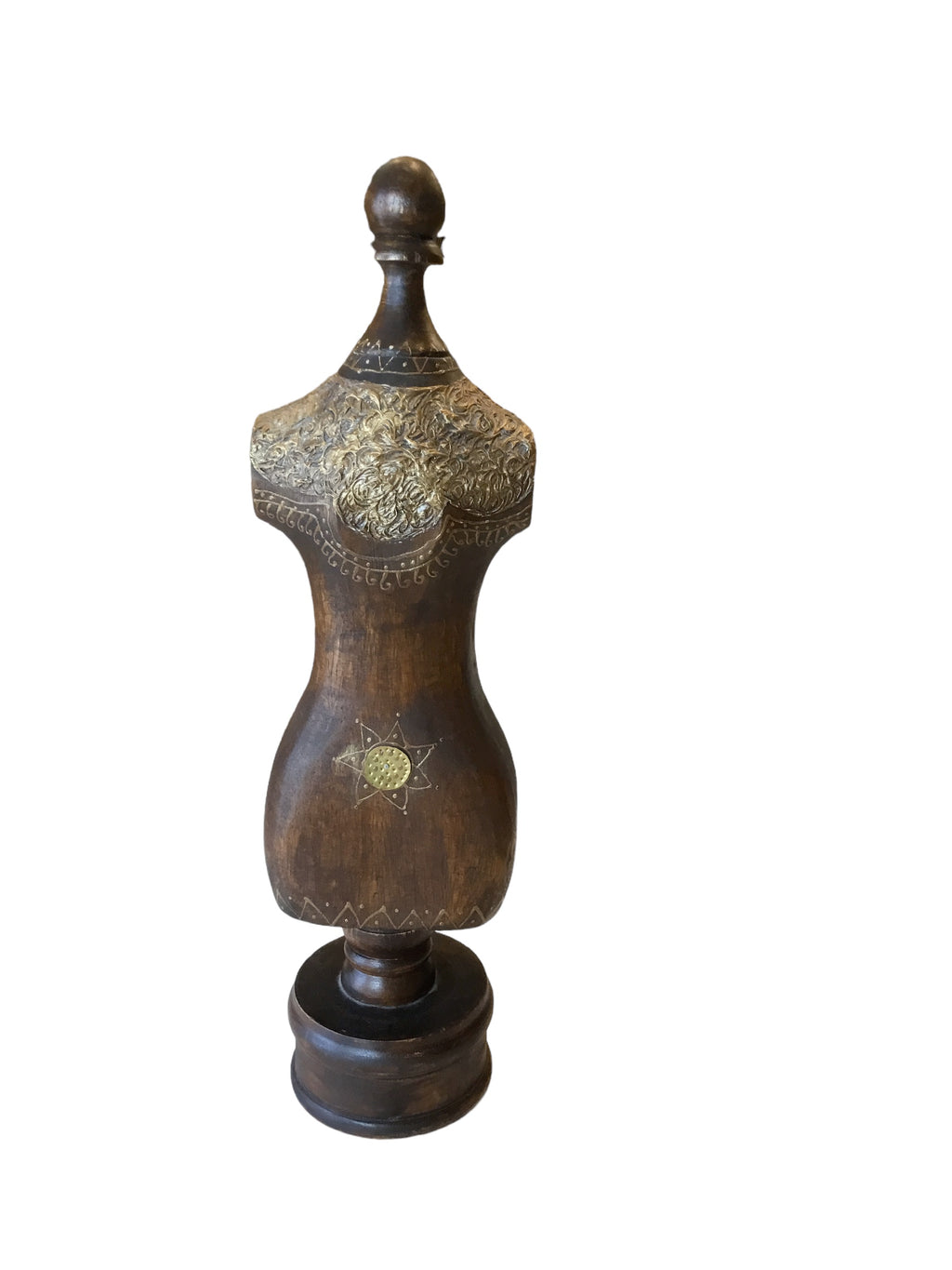 mini wood dress form