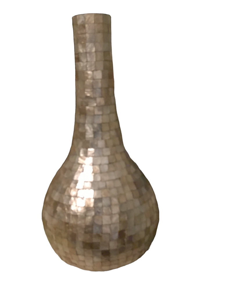 CAPIZ MOSAIC VASE