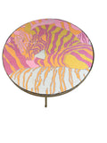 vintage zebra table