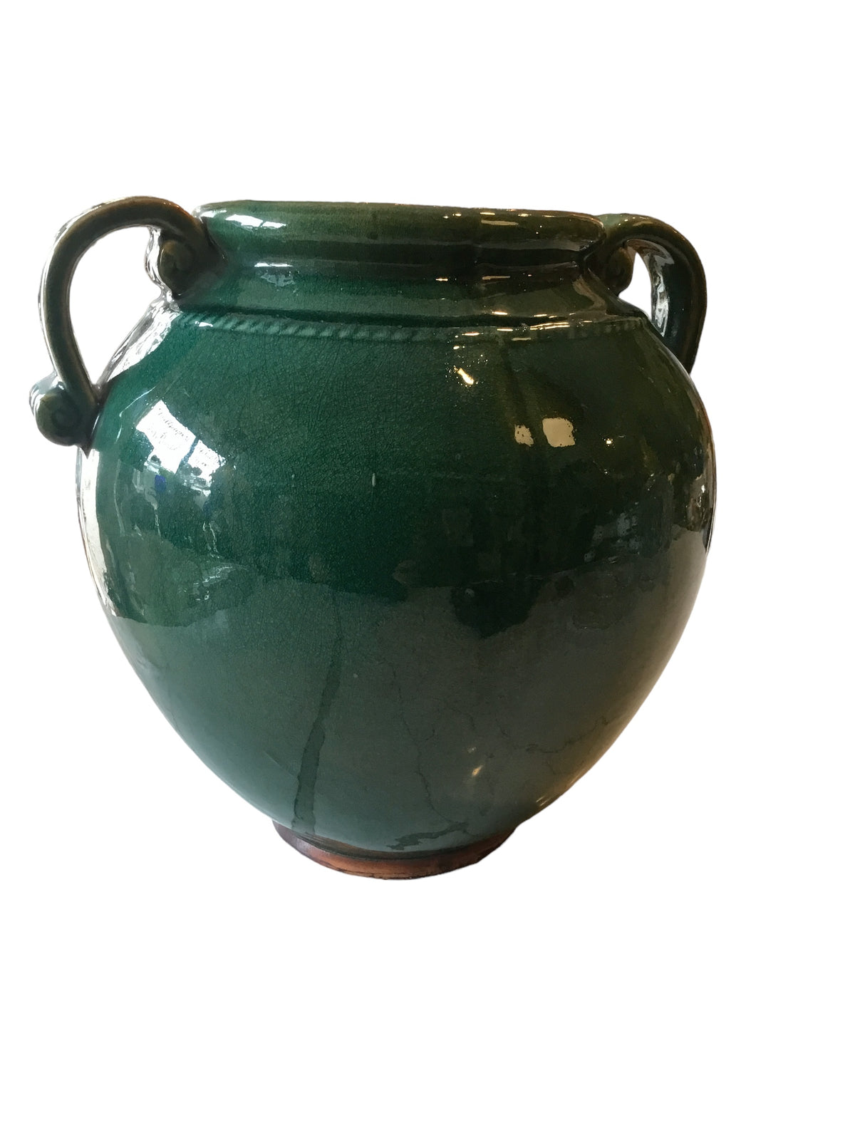 green jar vase