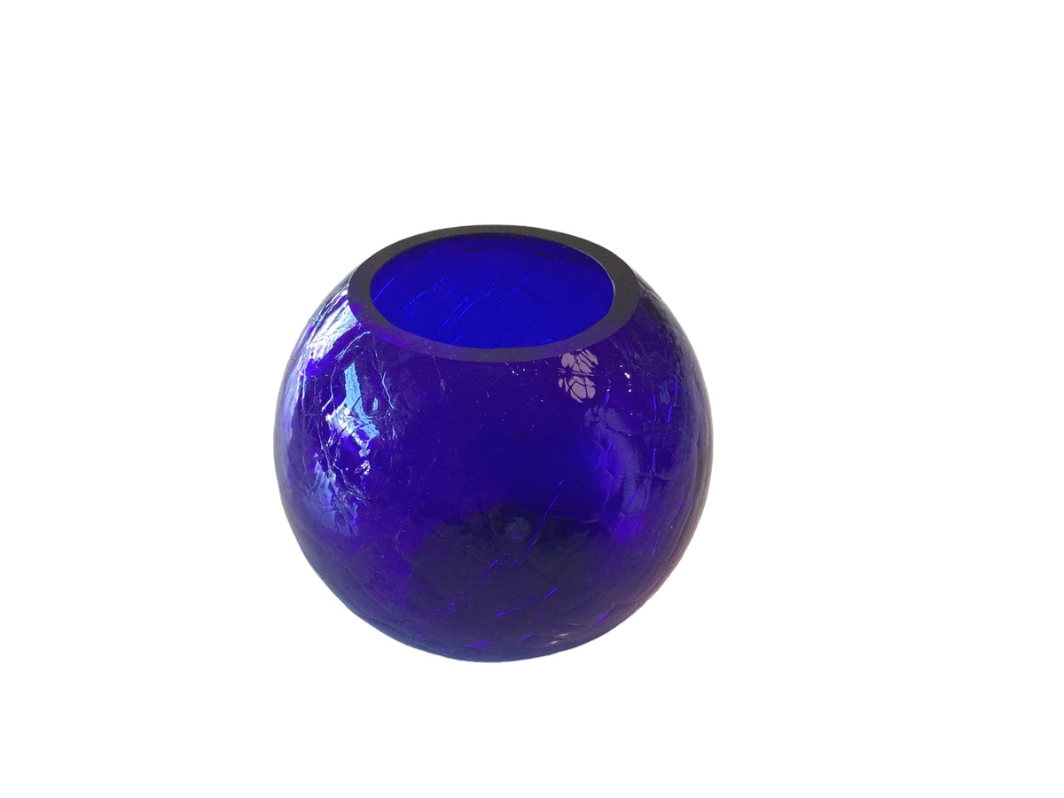 benco style art glass ball vase