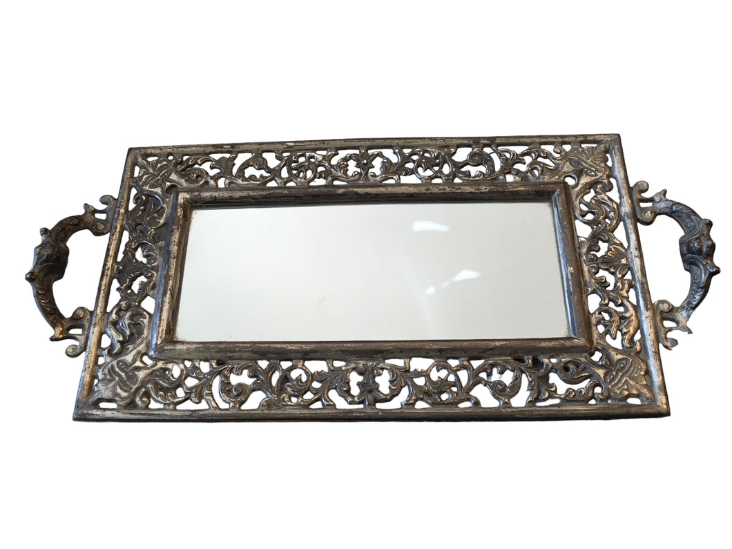 antique mirror tray