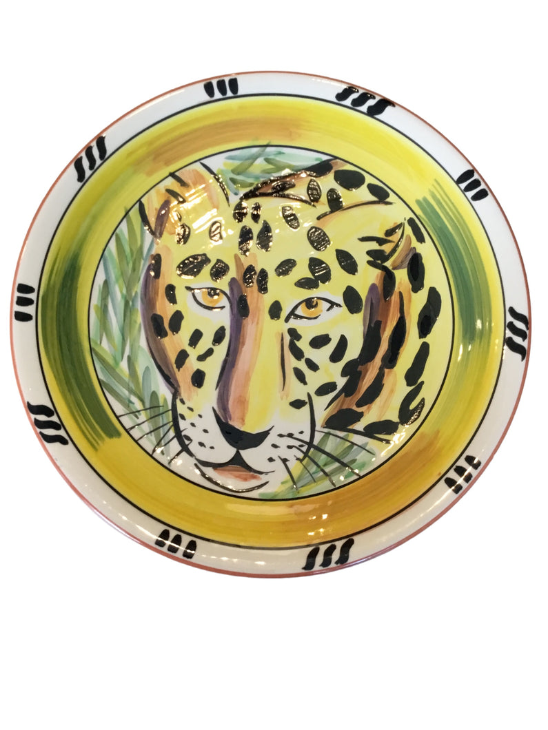 chimp and leopard plates