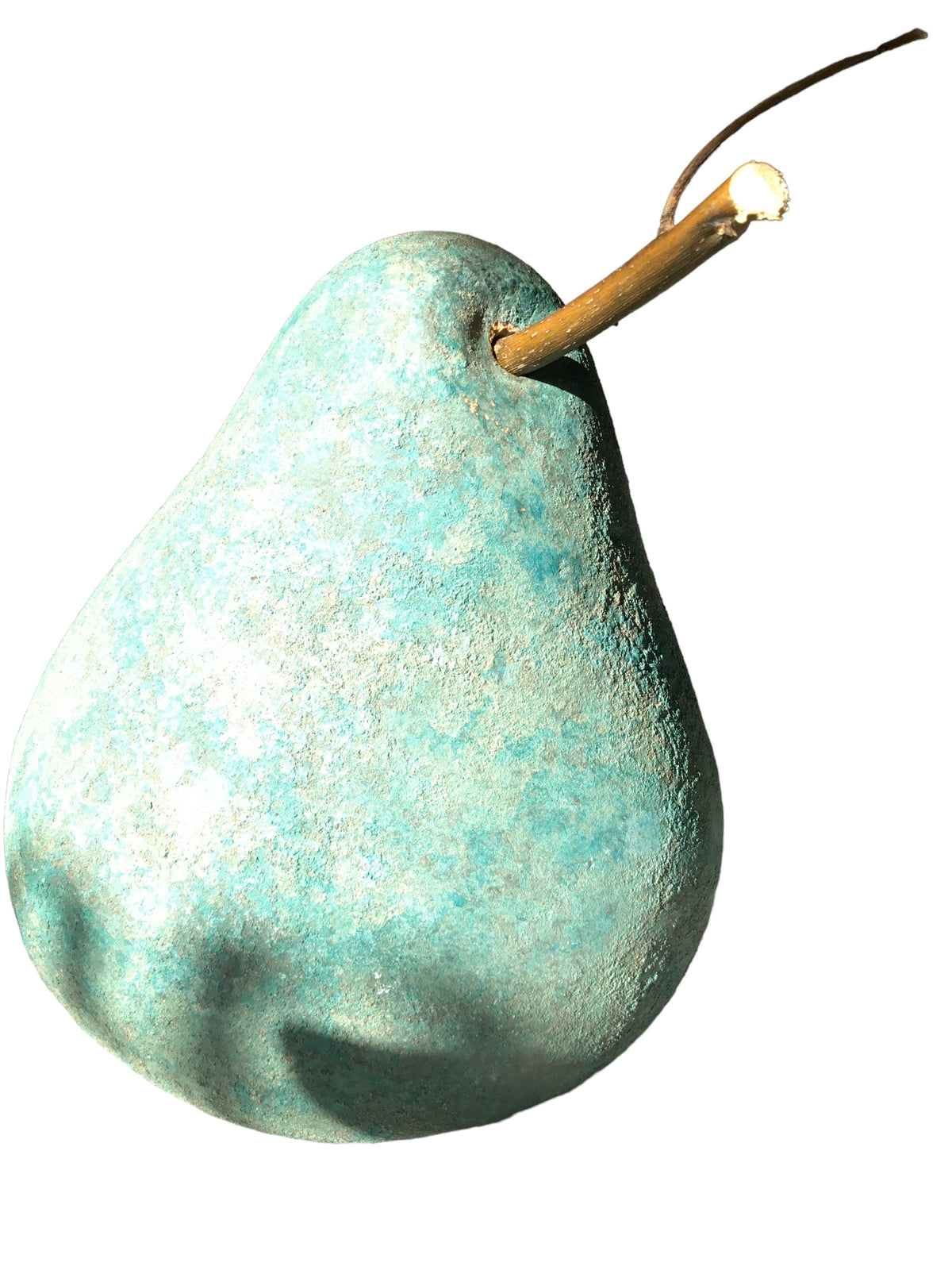 metal blue pear