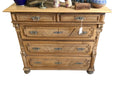 pine carved chest