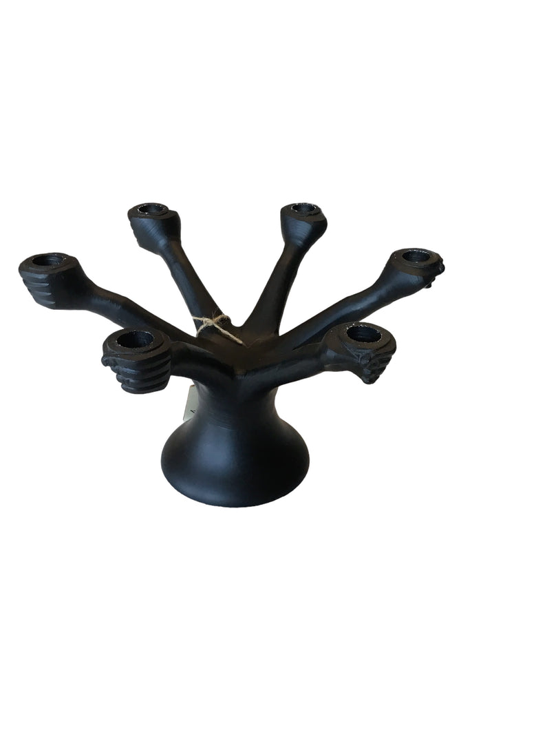 black metal 6 taper holder