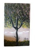 handpainted art - black tree
