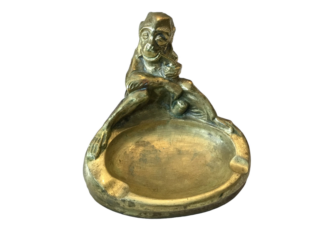 gold monkey ash tray