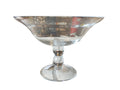 hand blown glass bowl on pedistal